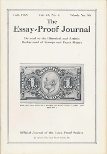 Essay Proof Journal, Fall 1965 Vol. 22 No. 4, Swedish Portrait stamps - Picture 1 of 4
