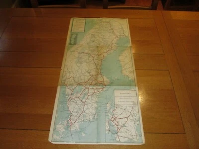 SVERIGE MAP - Date 08/1964 - Sveriges Kommunikationers Map - Scale 1:1,000,000 - Image 1 of 3