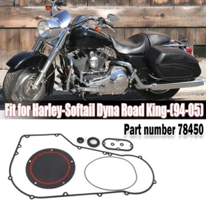 Gasket Seal Kit Fit For 94-05 Harley Softail Dyna Road King Primary Clutch Cover - Bild 1 von 15