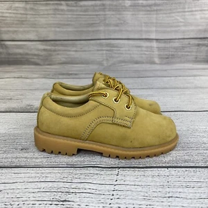 Zapatos de vestir informales UITOP de cuero nobuck para niños talla 10,5 - trigo - usados una vez - Imagen 1 de 9