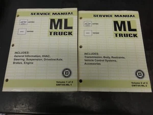 2005 Chevrolet Astro GMC Safari ML Truck Van Service Manual - Picture 1 of 8