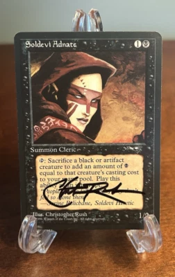 MTG Alliances Soldevi Adnate Signed Christopher Rush  Artist Proof Vintage AP - Image 1 of 2