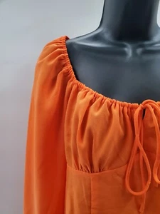 Fashion Nova Bohemian Style Damen Bauern Top Ballonärmel Gr. XL - Bild 1 von 13