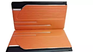 Door Panels BMW E10 -02 Type 114, E6-E10-E20 manufactured 66-77 - Black/Tobacco Brown - Picture 1 of 9