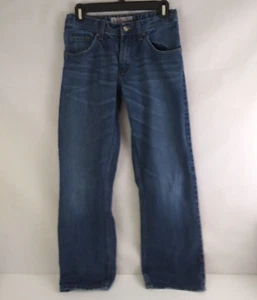 Lee Dungarees Distressed Whiskered Bootcut Jeans Boys Size 16 - Picture 1 of 9