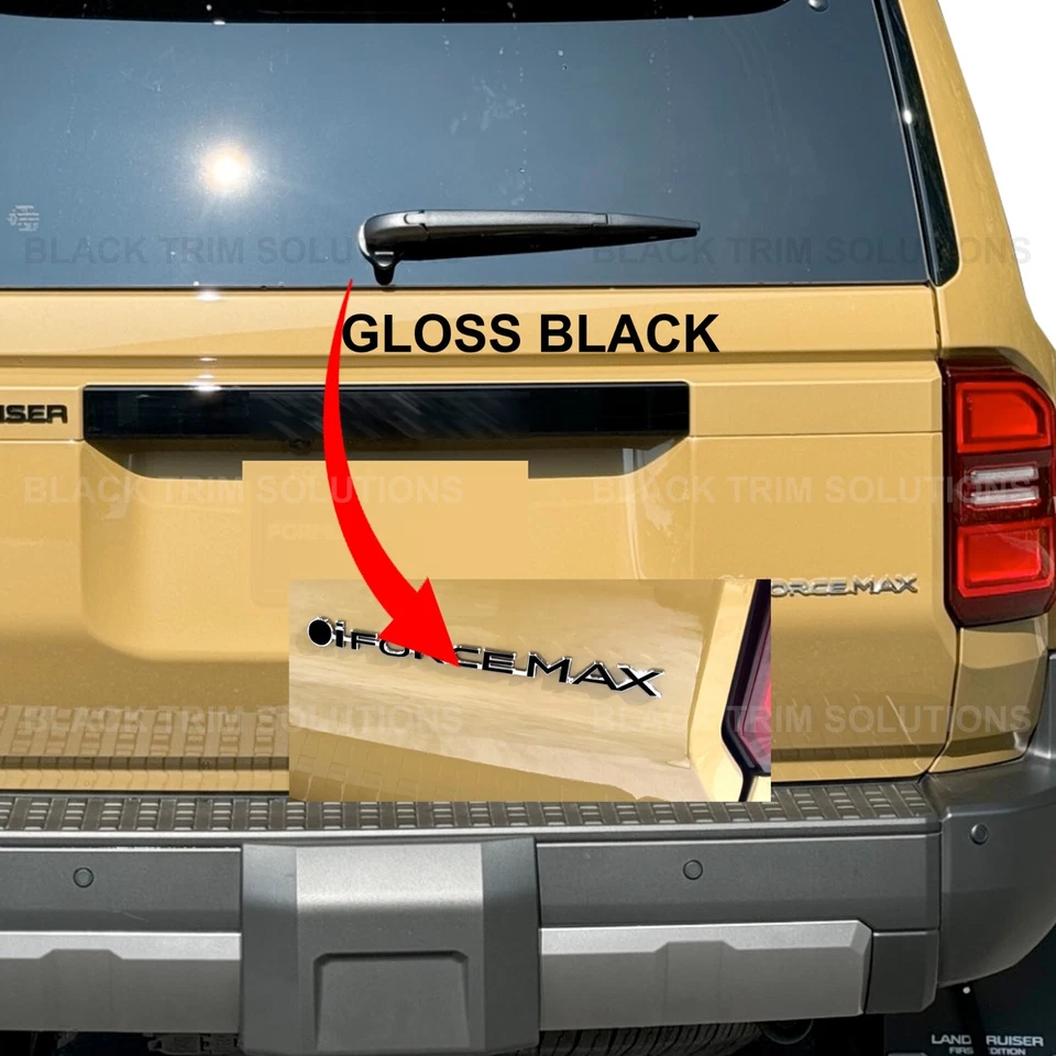 Black Overlay DECAL Letter for Rear For 2024-2025 Toyota Land Cruiser iforcemax Foto 1 de 1