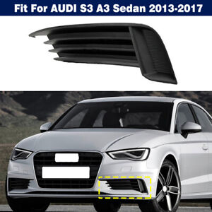 Left Driver Side Front Fog Light Lamp Grille Cover Trim For AUDI S3 A3 2013-2017