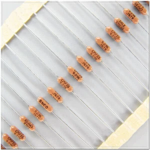 10Pcs VISHAY DALE CMF55 (RN55E) 9.09K/0.25W 0.1% 25ppm axial metal film resistor - Picture 1 of 2