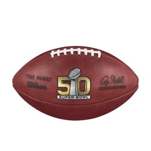 Wilson Super Bowl 50 Football Official Game Ball Broncos Panthers 2016 Original