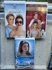 Anne Hathaway VHS Lot Of 3: Princess Diaries 1 & 2 & Ella Enchanted
