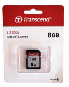 Carte mémoire Transcend SD 300S SD300S 8 Go - Photo 1 sur 2
