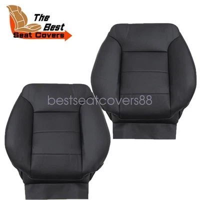 Fits 2009-2013 Mercedes-Benz R350 ML350 Front Lean Back Leather Seat Cover Black - Image 1 of 4