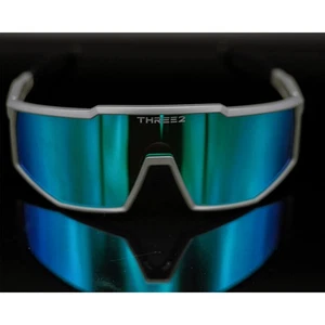 Ball Players Balm THREE-2 Baseball Sonnenbrille - graues Gestell/blau-grüne Gläser - Bild 1 von 6