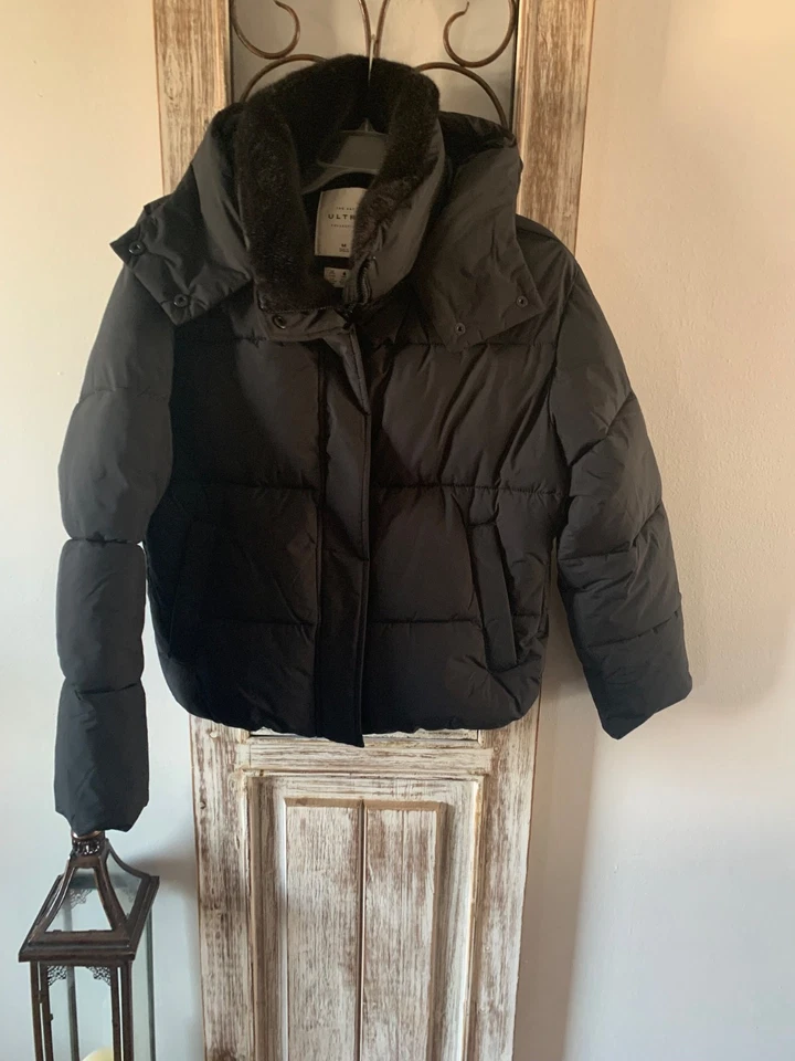 НОВЫЙ ABERCROMBIE & FITCH ULTRA ПУХОВИК ЧЕРНЫЙ ПАЛЬТО КУРТКА КАПЮШОН ТЕПЛЫЙ M MED - Изображение 1 из 1