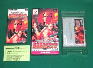 SNES -- CONTRA SPIRITS -- Popular Action. Super Famicom. JAPAN Game. 12037 - Picture 1 of 9