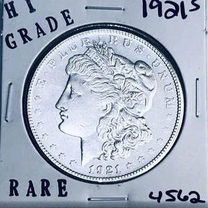 1921 S MORGAN SILBER DOLLAR HOHE QUALITÄT ECHTE US-PRÄGEANSTALT SELTENE MÜNZE 4562 - Bild 1 von 3