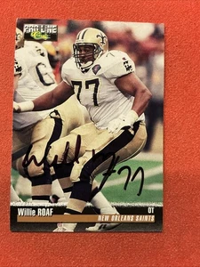 Willie Roaf 🔥🔥NFL: 1995 Classic Pro Line / Saints🔥🔥Autograph🔥🔥 - Picture 1 of 2