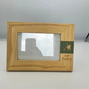 Rare Woods Our Family Wooden Photo Picture Frame Tabletop Decor - Picture 1 of 4
