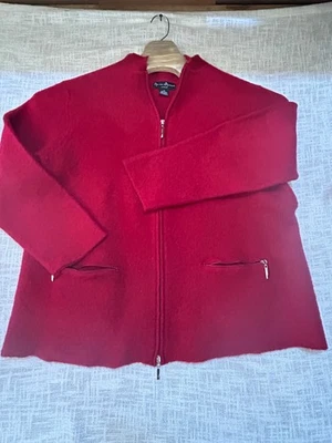 Abrigo Cárdigan Lana Mercer & Madison 2XL Mediano 100% Lana Cremallera Frontal y Bolsillos Foto 1 de 4