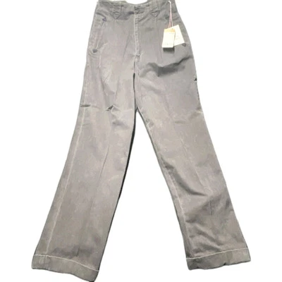 RARE 80s VTG Polo Ralph Lauren Pleated Cotton Pant Made In USA Black NEW NWT NOS - Image 1 of 4