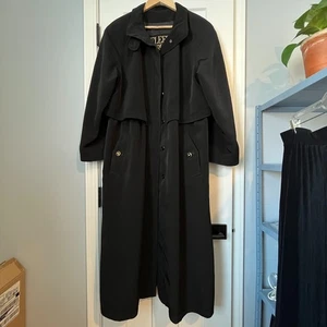 Fleet Street Trench Cappotto Donna 10 Nero Anni 80 90 Trending Casual Accademia Carriera - Foto 1 di 24