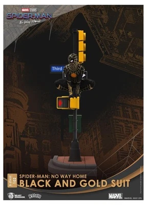 Beast Kingdom Spider-Man: No Way Home: Black & Gold DS-102 D-Stage Diorama Statu - Image 1 of 4