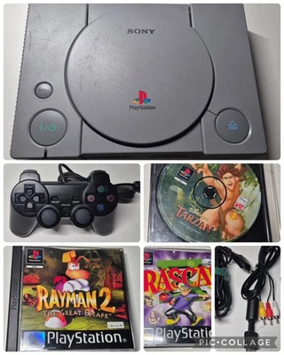 PlayStation 1 SCPH-7502 | gereinigt & getestet | 3 Spiele | Memory Card | - Bild 1 von 4