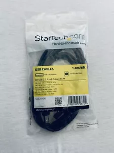 StarTech.com 6 ft Printer Cable - USB 2.0 A to B - Printer Cable - USB2HAB6 - Picture 1 of 2