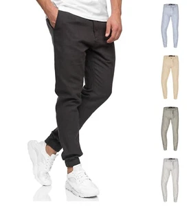 Indicode Herren Leinenhose Blnda-Stoffhose Leichte Sommerhose Pants Männer Chino - Bild 1 von 9
