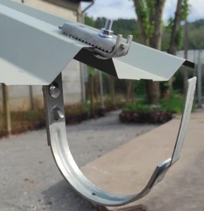 6teilig/NW333 - 153mm Rinnenhalter Rinneneisen für Trapezblech Wellplatten - Bild 1 von 3