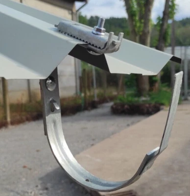 8teilig./NW250mm - 105mm Rinnenhalter Rinneneisen für Trapezblech Wellplatten - Bild 1 von 3