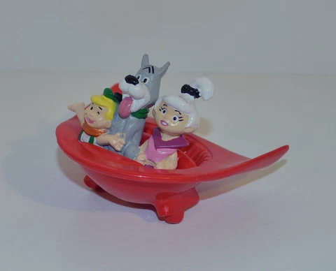 1990 Astro Elroy & Judy 2.75" Kraft Foods PVC Movie Action Figure Car Jetsons Cover