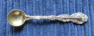 Strasbourg von Gorham Salzlöffel mit Goldwäsche 2 3/4" Geschenkzustand! - Bild 1 von 3