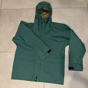 Gore-Tex Log House Designs Green Rain Jacket Hooded Lightweight Outdoor XL - Picture 1 of 10