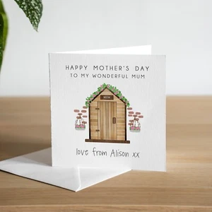 Tarjeta personalizada del Día de la Madre del Jardinero mamá jardín madres regalos del día - Imagen 1 de 3