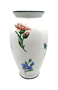Jarrón de porcelana con motivo floral Tiffany & Co. 9,25" blanco con flores multicolores - Imagen 1 de 5