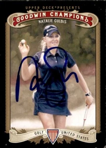 Natalie Gulbis Signed 2012 Upper Deck Goodwin Champions Golf Card #24 LPGA - Picture 1 of 2