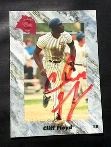 CLIFF FLOYD MARLINS METS SIGNED AUTOGRAPHED 1991 CLASSIC ROOKIE BASEBALL CARD - Picture 1 of 1