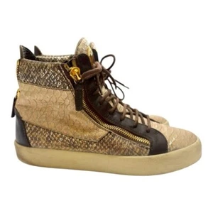 Sneakers alte Giuseppe Zanotti Ofelia Deseret stile pitone taglia 42,5 US 9,5 - Foto 1 di 11