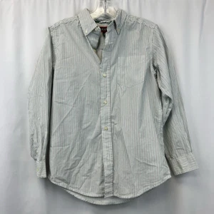 The Childrens Place Boys Button-Down Shirt Multicolor Striped Long Sleeve 10/12 - Picture 1 of 11