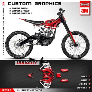 Kungfu Graphics Vinyl Sticker Decal Kit for Sur-Ron Light Bee X Red White Black - Picture 1 of 16