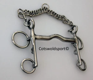 CS Show Pelham bit doble rugby 4,00" 100 mm NUEVO - Imagen 1 de 1