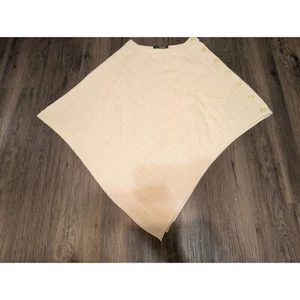 Lauren Ralph Lauren Poncho mit Zopfmuster geknöpft cremefarben One Size Angora-Mischung - Bild 1 von 7