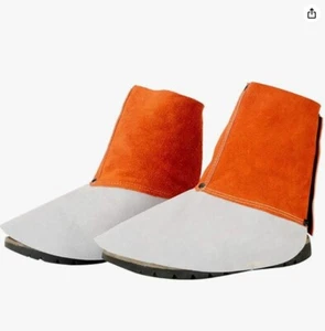 Leder Schweißgamaschen - Hitze- und abriebfeste Schweißerstiefelüberzieher - Schuhe - Bild 1 von 6