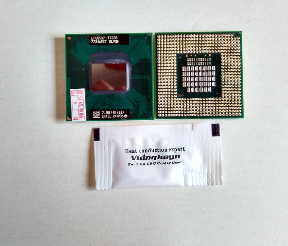 Intel SL9SF Core 2 Duo Mobile T7200 2GHz 4MB 667MHz Socket M CPU Processor - Image 1 of 1