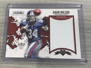 2012 ROOKIES & STARS CRUSADE DAVID WILSON GIANTS ROOKIE JERSEY CARD #ED 130/199 - Bild 1 von 7