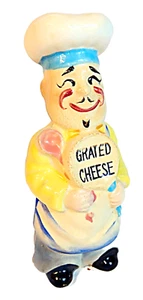 Vintage 40-50er Jahre gerieben Käse Küche Esszimmer Shaker Koch Keramik 7,5" handbemalt - Bild 1 von 11