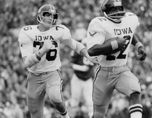 Rod Walters Dave Harris Original 35mm Slide Nov 4 1972 Iowa VS Wisconsin 