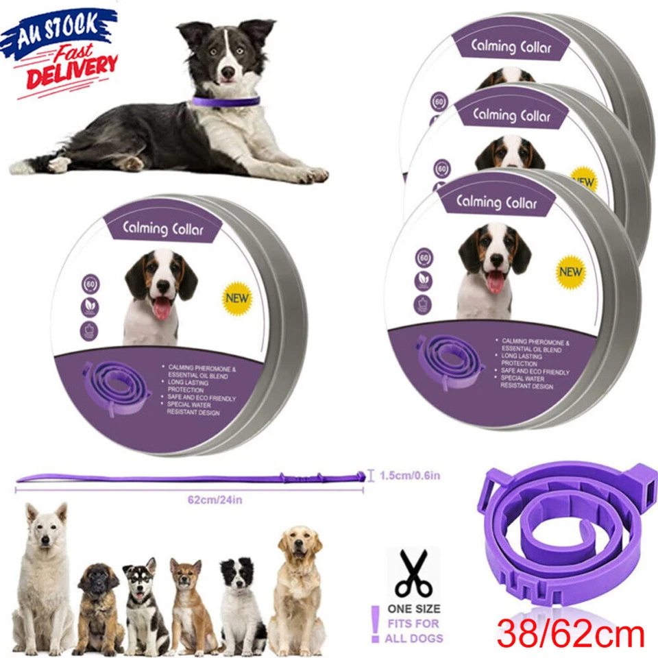 4/6PC Pet Calming Collar for Cat Dog Adjustable Anti-anxiety Stress Reduction AU - image 1 of 4