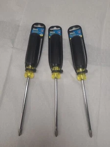 Ideal 35-196 Phillips Screwdriver #3 Tip • 5/16" x 6" Shank 11" L-LOT OF 3 - Picture 1 of 3